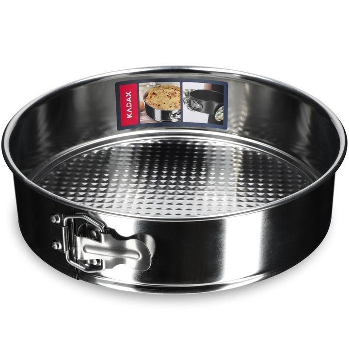 Forma tort KADAX, 26x7cm, metal, argintie