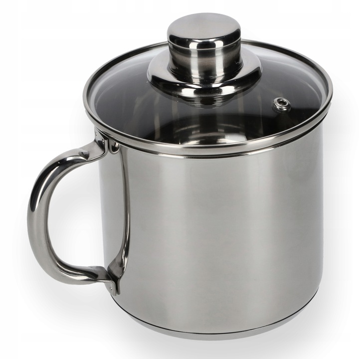 Oala cu capac, Kadax, Inox, 1.2L