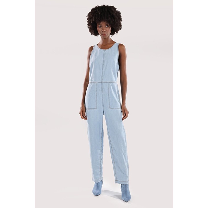 Global / Total női kék overál, normál szabás, 8683197687104