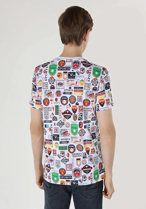 Tricou Cu Maneca Scurta De Barbati Alb Regular Fit 8683197663375