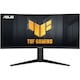 Monitor Gaming ASUS TUF VG34VQL3A, 34", UWQHD (3440x1440), VA Curved 1500R, 180Hz, 1ms (GTG), HDR10, DisplayHDR 400, FreeSync Premium Pro, Adaptive-Sync, ELMB Sync, Flicker-Free, Low Blue Light, Shadow Boost, HDMI 2.0, DP 1.4, USB Hub, Boxe 2Wx2, Negru
