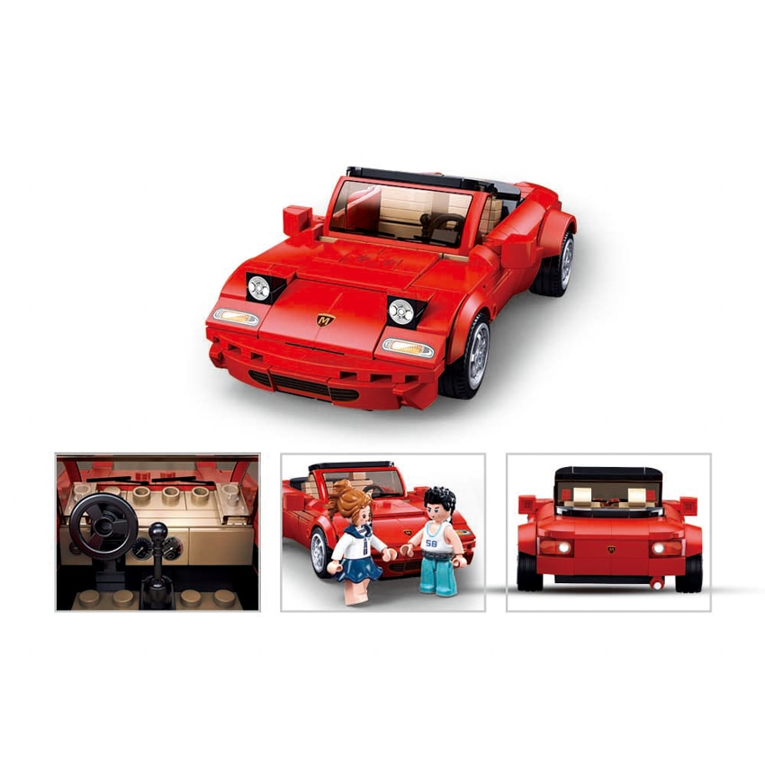 Set de constructie Sluban Model Bricks, Auto Mazda X5, 277 piese