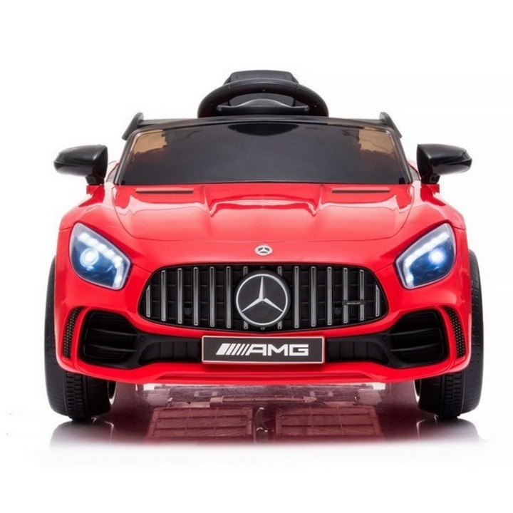 Детска електрическа кола Moni, Mercedes AMG GTR, 12V, Червен