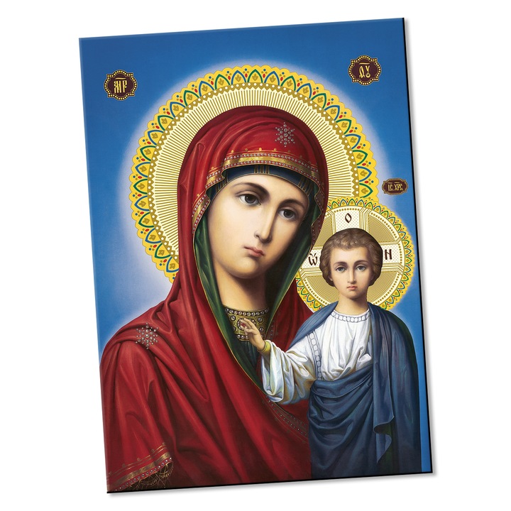 Магнитна икона Богородица и Исус v3