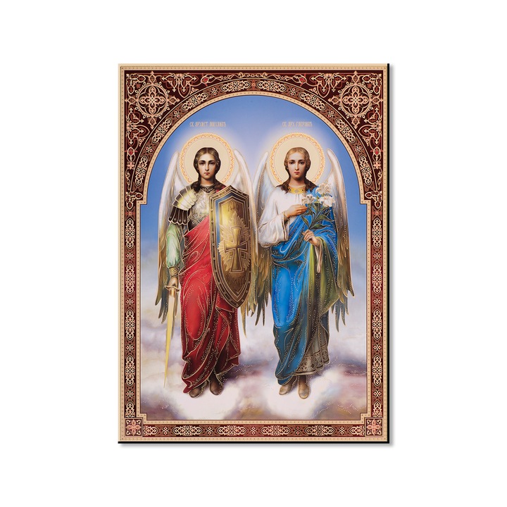 Магнитна икона Свети Архангели Михаил и Гавриил v2