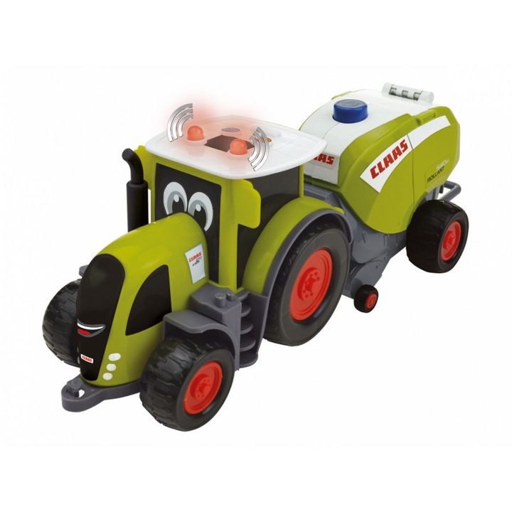 Mini tractor Claas cu presa de balotat rotunzi