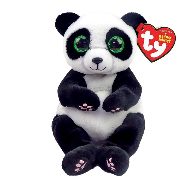 Jucarie de plus Panda, TY, Alb\negru, 15cm