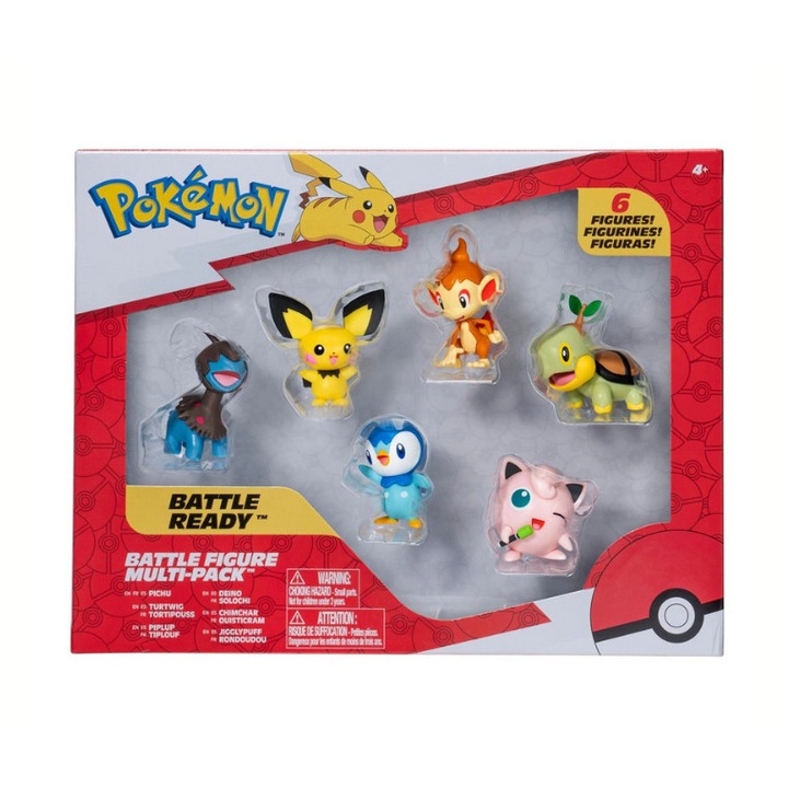 Set 6 figurine Pokemon, Jazwares, 4+