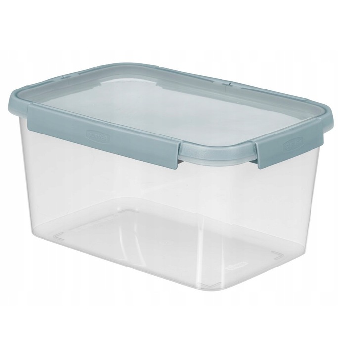 Cutie alimentara, Curver, Plastic, 5 l, 14.5 cm, 28.8 cm, 20 cm, Transparent/Albastru