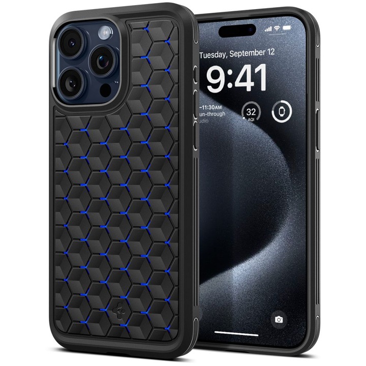 Калъф Spigen Cyro Armor за Apple iPhone 15 Pro Max, Cyro Blue