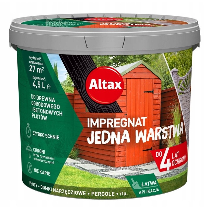 Impregnare pentru lemn si beton, Altax, Lemn de trandafir, 4,5 l