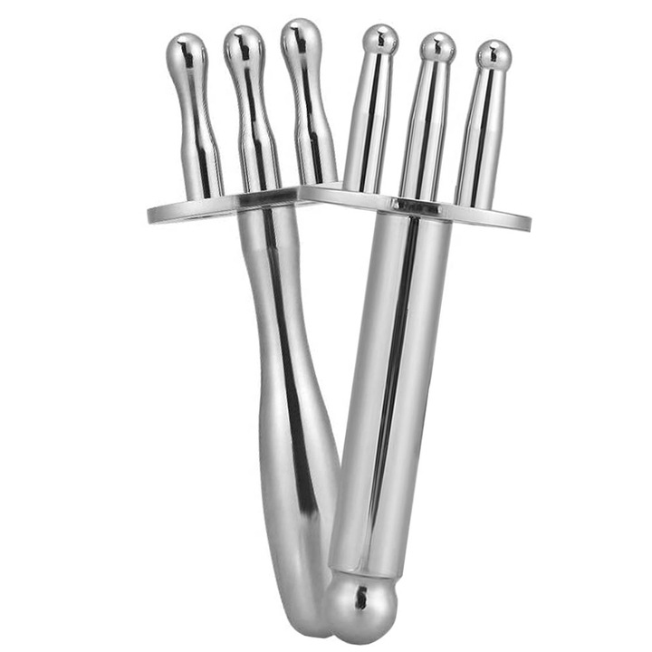 Комплект от 2 QttvbTna масажор, специална топка, неръждаема стомана 304, 6.3x3.2x1.4cm