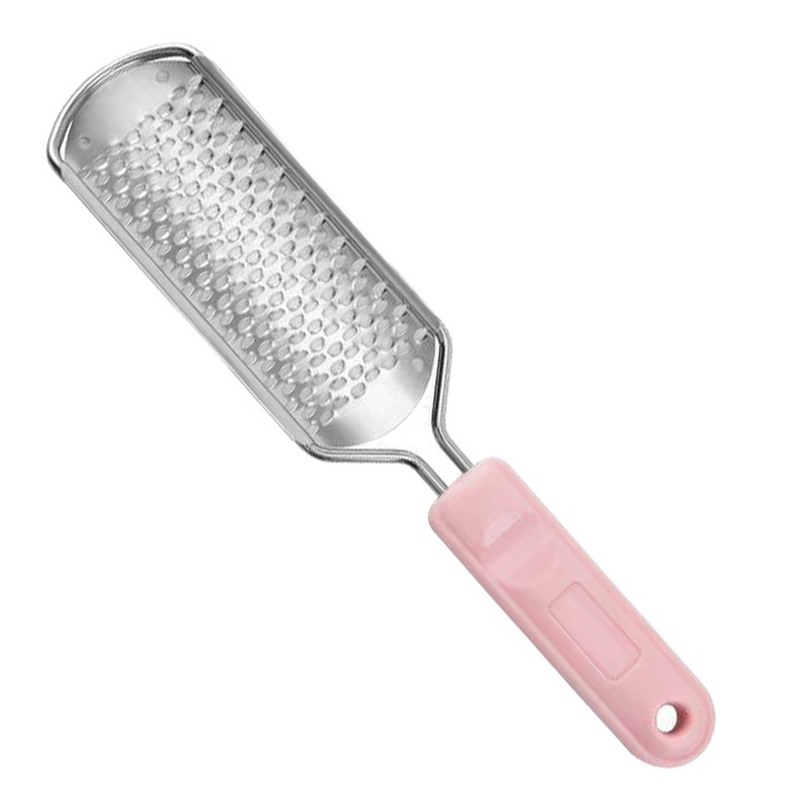 Pila cosmetica AMRINUGL, inox si PC, roz, gaura mica