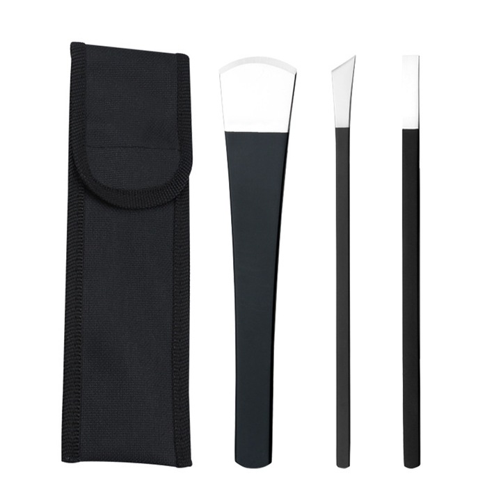 Професионален комплект инструменти за педикюр, AMRINUGL, отстраняване на мъртва кожа, мазоли, 8 части, неръждаема стомана