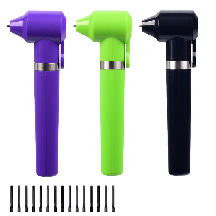 Комплект от 3 машини за татуиране на пигмент QttvbTna, водоустойчиви, многоцветни, 13x2.6x4.3cm