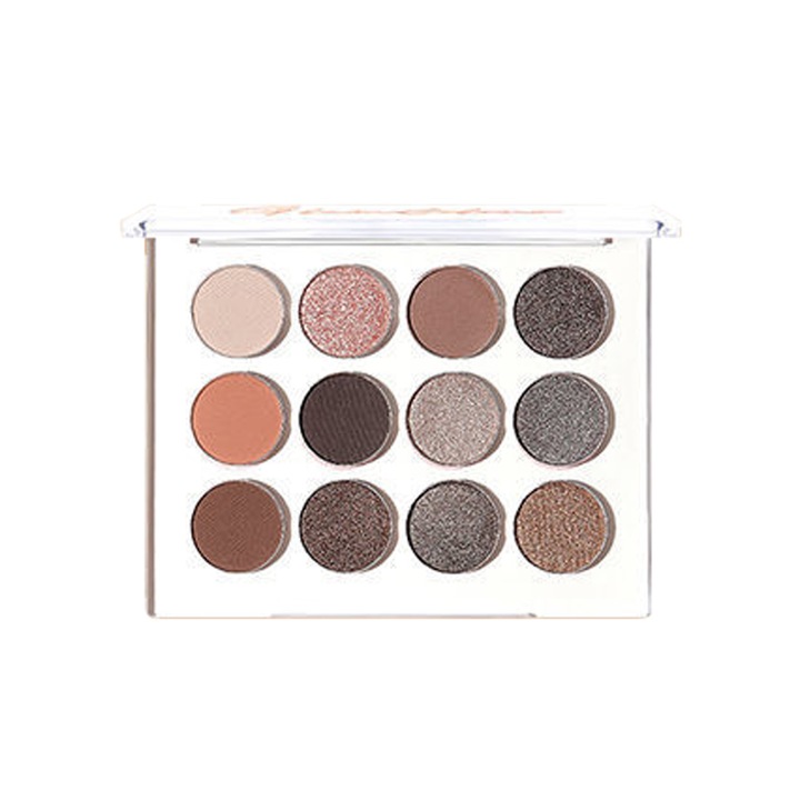 Hosszan tartó, könnyen eldolgozható, professzionálisan összeállított szemhéjfesték paletta