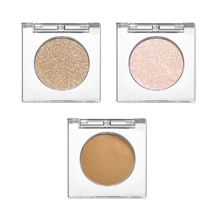 3 db-os szemhéjpúder készlet, QttvbTna, sokszínű, egyszerű felvitel