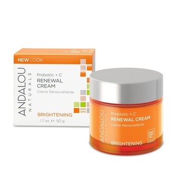 Crema de zi hidratanta cu efect iluminator Secom Andalou Naturals Probiotic + Vitamin C 50 grame Crema de zi hidratanta cu efect iluminator Secom Andalou Naturals Probiotic + Vitamin C 50 grame
