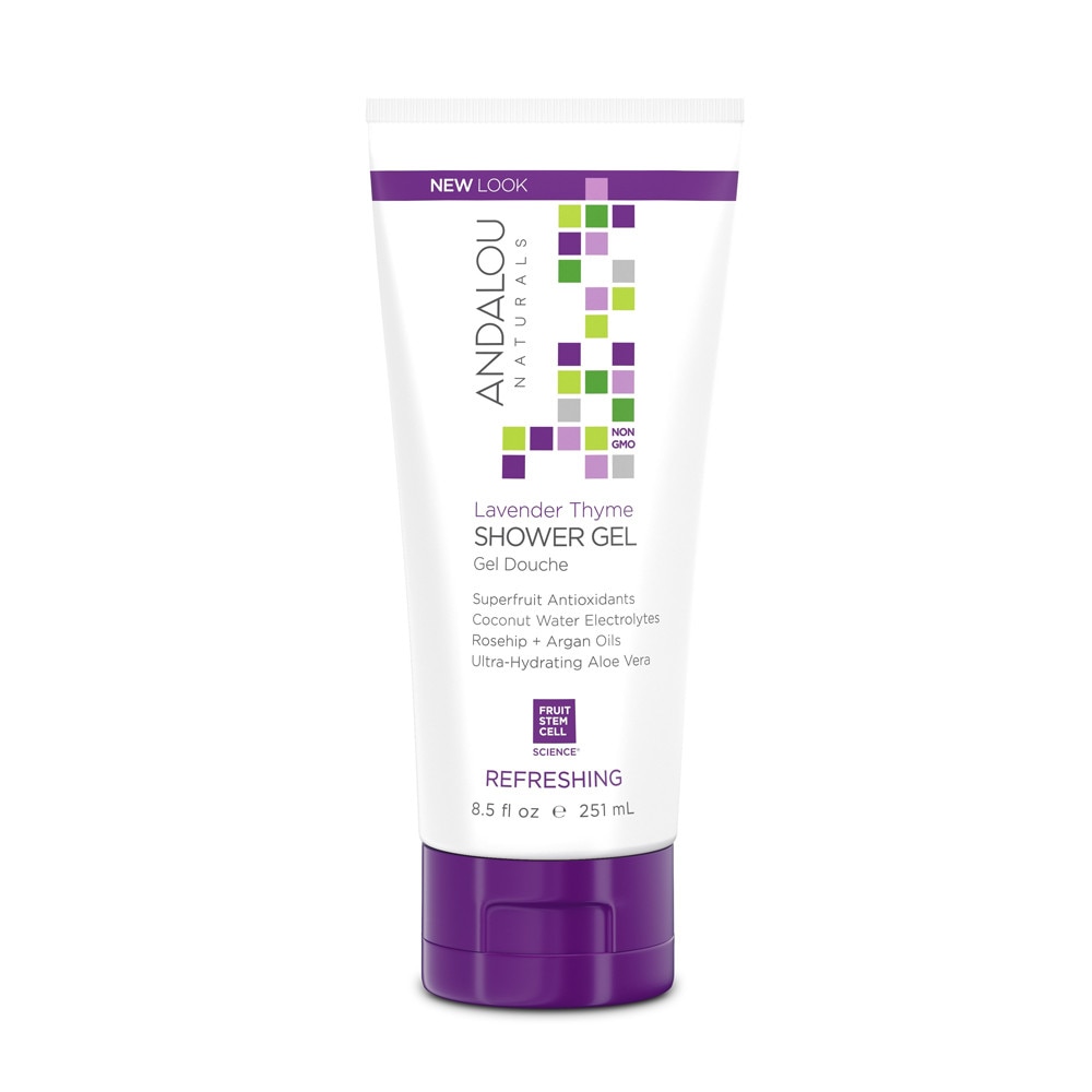 Gel de dus revigorant Secom Andalou Naturals Lavender Thyme 251 ml