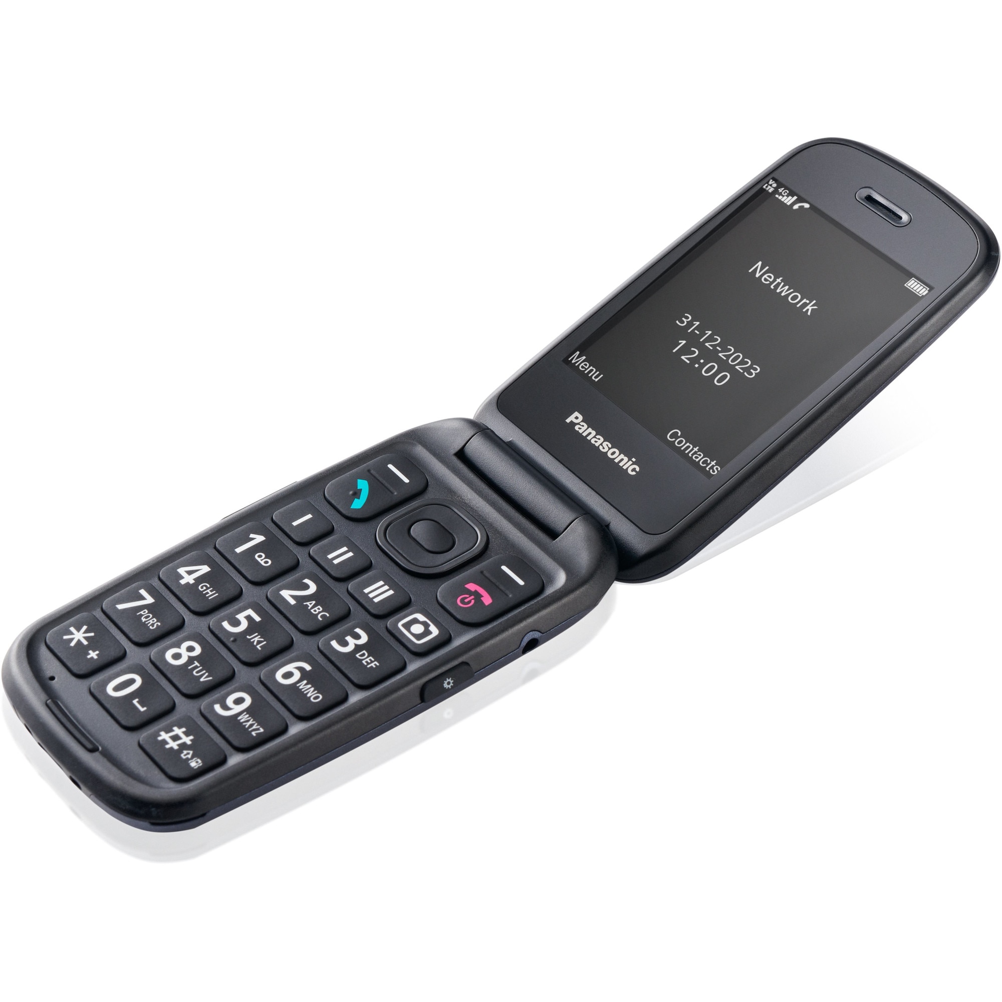 Мобилен телефон за стари хора Panasonic KX-TU550EXC, 4g, SOS бутон, Син -  eMAG.bg