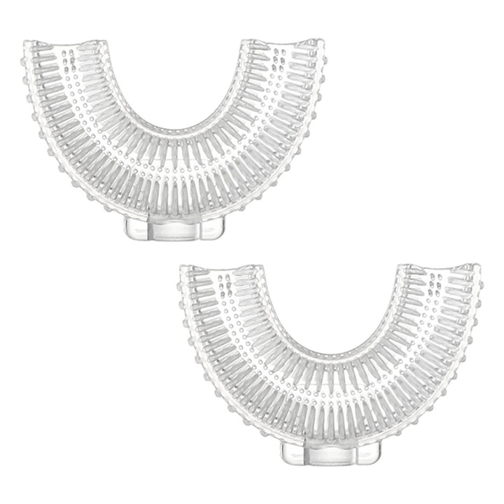 2 darab klasszikus U-alakú fogkefe gyerekeknek, könnyű kezelhetőség