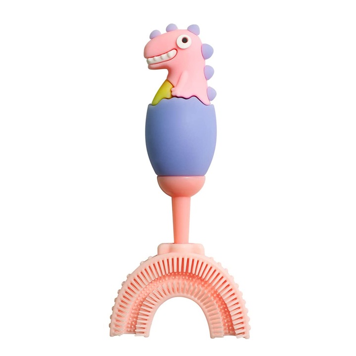 Periuta de dinti in forma de U pentru copii mici, periuta de dinti de antrenament, design de curatare a dintilor pentru copii, stilul 1