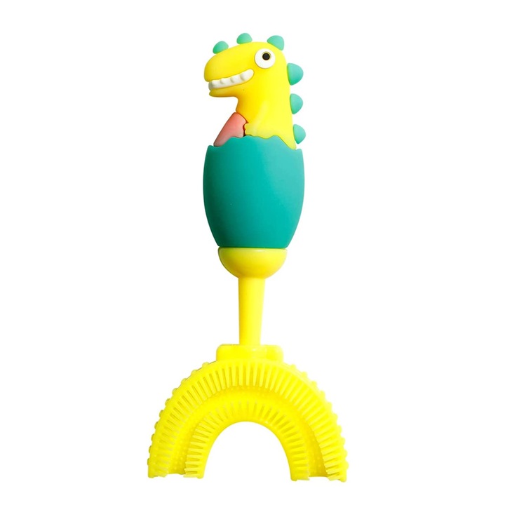 Periuta de dinti in forma de U pentru copii mici, periuta de dinti de antrenament, design de curatare a dintilor pentru copii, stilul 3