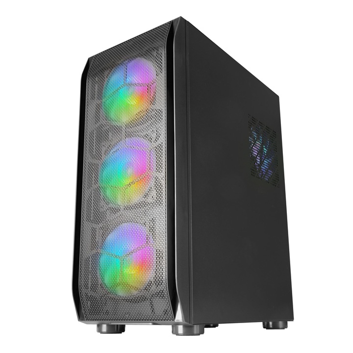 Настолен компютър GRT RGB MESH с процесор Intel Core i7-13700F до 5,20 GHz, 32 GB DDR4, 2T SSD M.2, GeForce RTX 4070 TI 12 GB GDDR6X