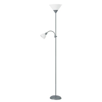 Lampadar Rabalux Action, 180cm, 1xE27 + 1xE14, silve/white Lampadar Rabalux Action, 180cm, 1xE27 + 1xE14, silve/white