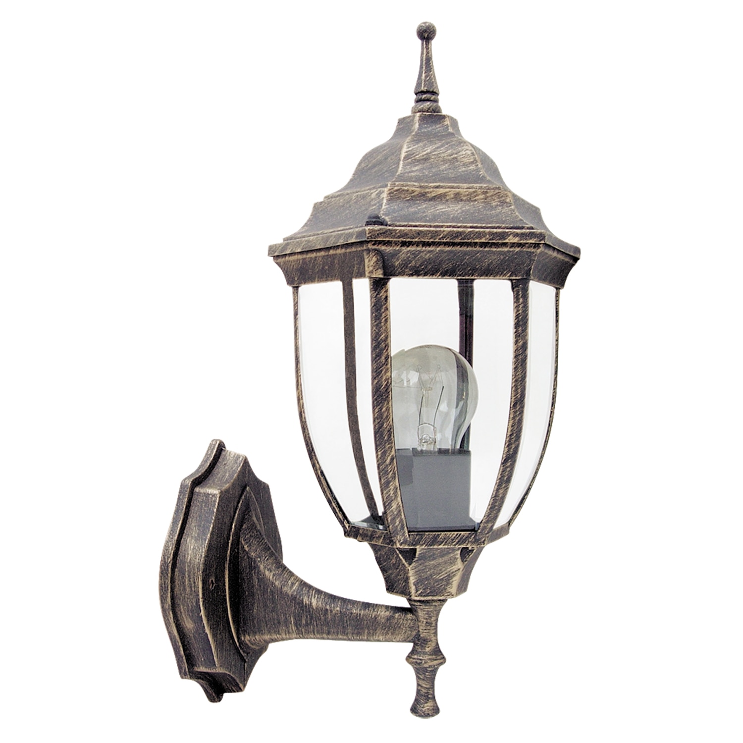 Felinar Rabalux Nizza, E27, cu varful in sus, antique gold, IP43