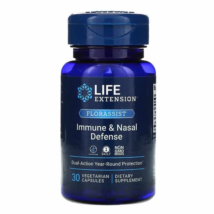Florassist Immune & Nasális védelem, Life Extension, 30 kapszula