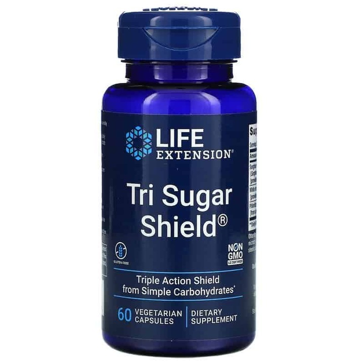 Tri Sugar Shield, Life Extension, 60 kapszula