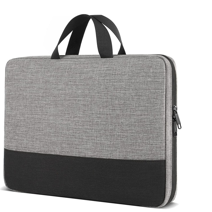 Geanta pentru laptop, Rezistenta la apa, Gri/Negru