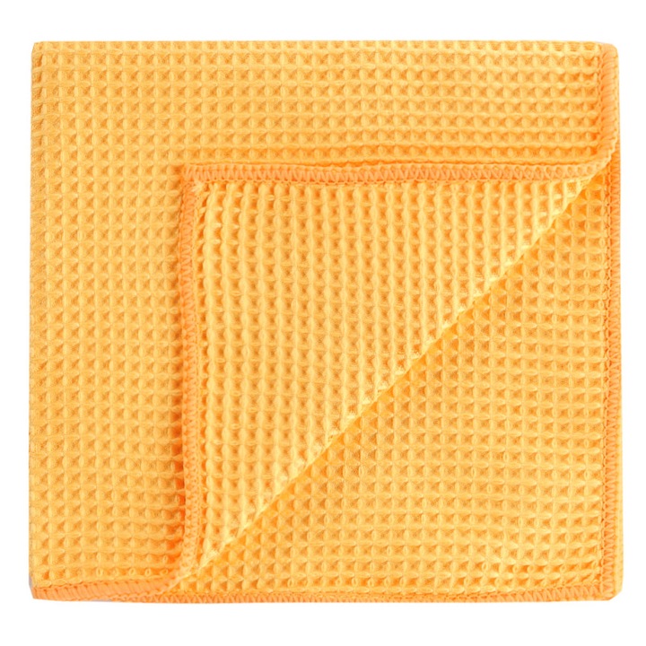 Laveta microfibra Esenia, portocalie, 35x35cm, super absorbanta, 80% poliester, 20% poliamida