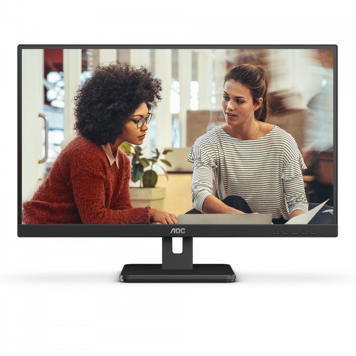 AOC Q27E3UMF, 68.58 cm (27"), 75 Hz, 16:9, 4 ms, 2560 x 1440, QHD, HDMI, DP, USB, (F), Fekete VA monitor