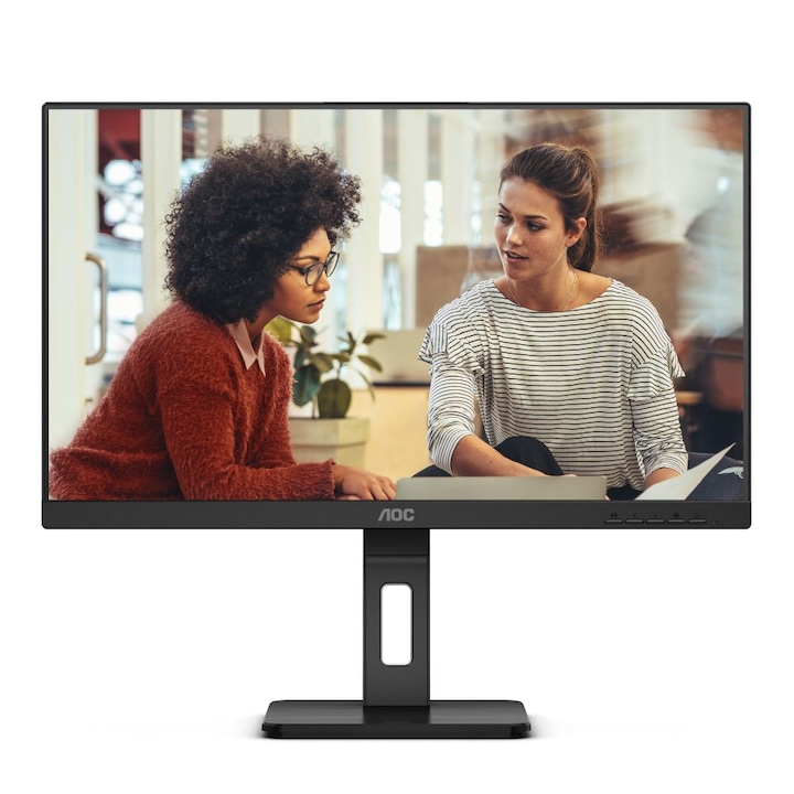 Monitor 27 inch WLED AOC Q27E3UMF 2560 x 1440 pixeli, 75 Hz, 4 ms, Negru