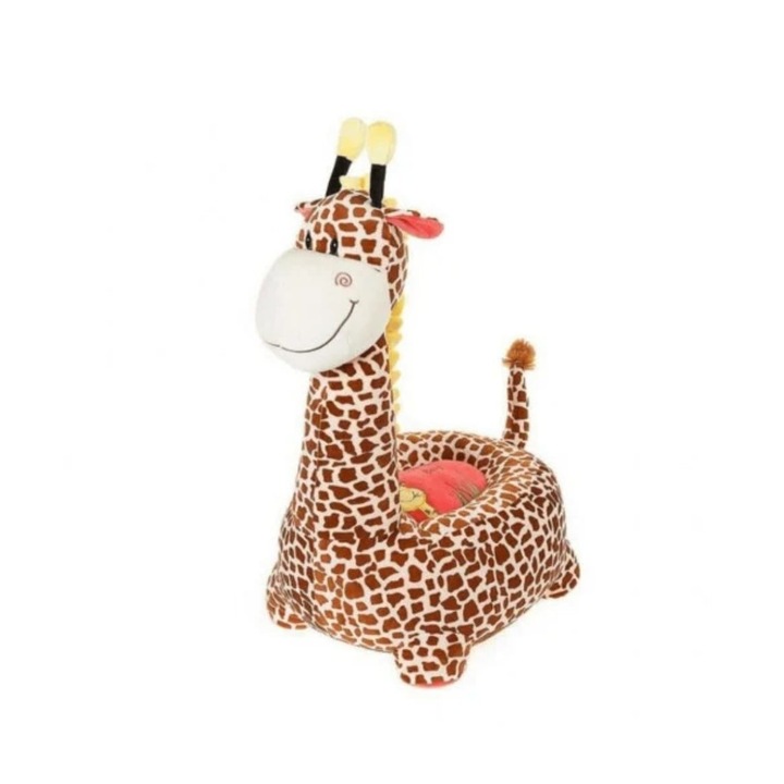 Fotoliu din plus, Girafa, maro, 75 cm, 1 an+