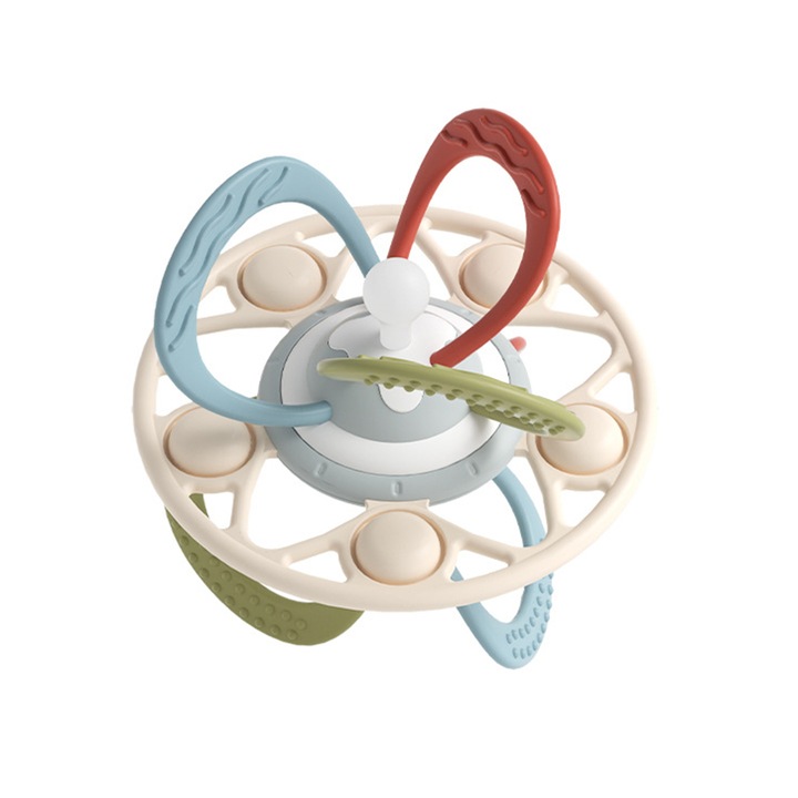 Baba fogzási játék, VIELLAN, szilikon szenzoros cumi, 6 színben