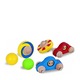 Circuit cu bile si masinute XXL, din lemn, 7Toys