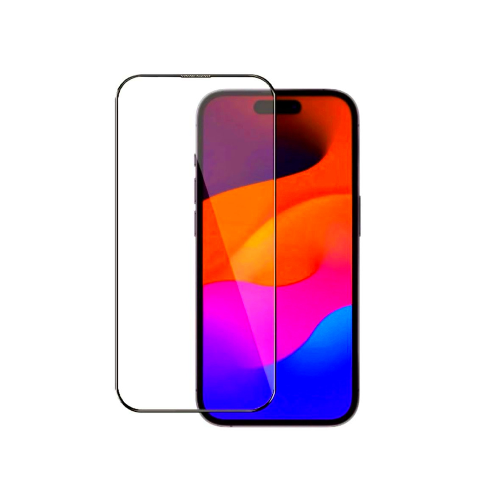Folie protectie compatibila cu iPhone 15, Full Cover