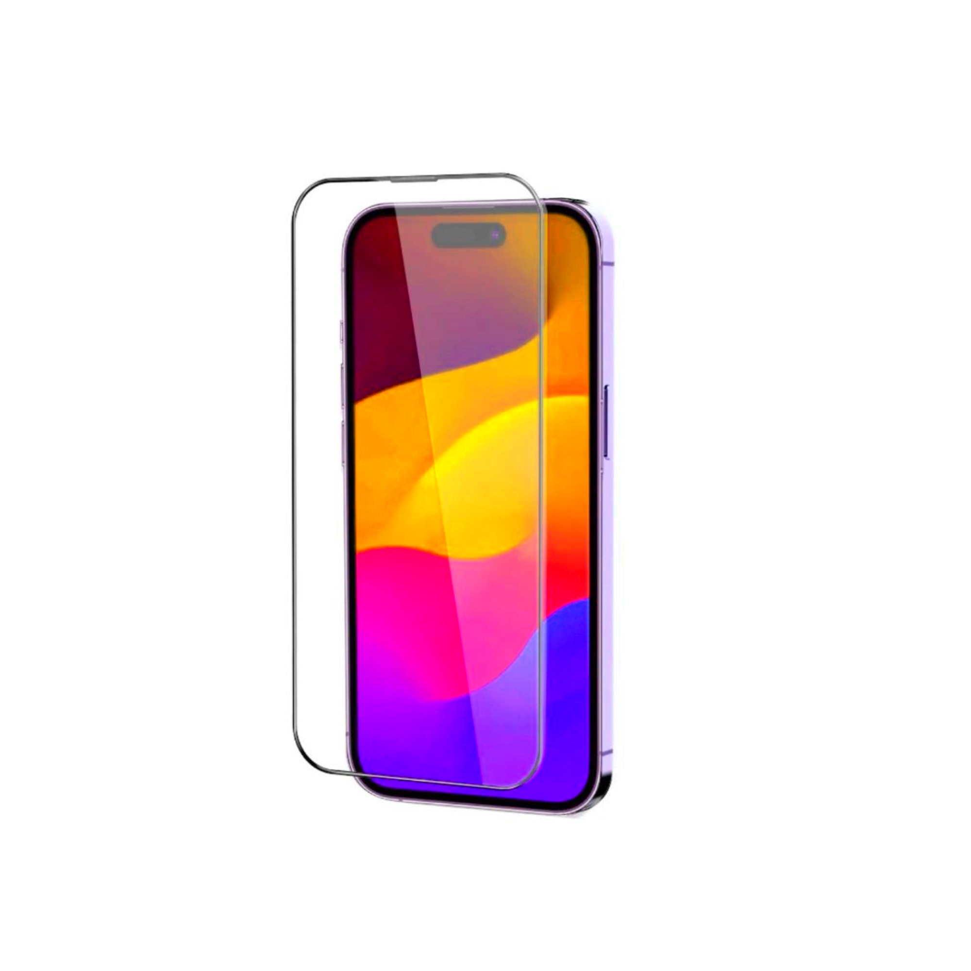 Folie protectie compatibila cu iPhone 15, Full Cover