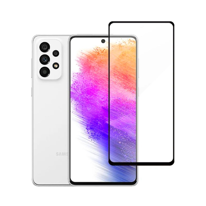 Folie protectie compatibila cu Samsung Galaxy A52/A52s, Full Cover