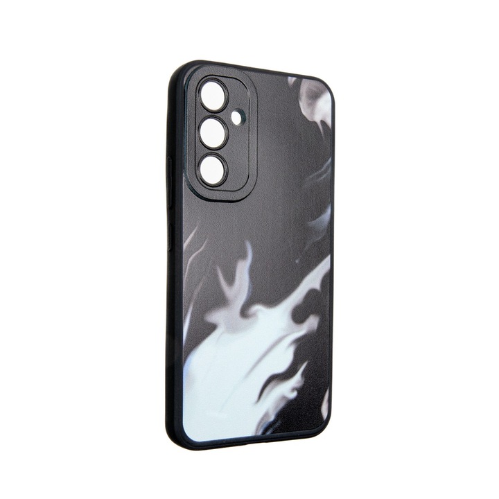 Carcasa Protectie Spate Colectia Soft Waves Compatibil Cu Samsung Galaxy A54 5G - Negru