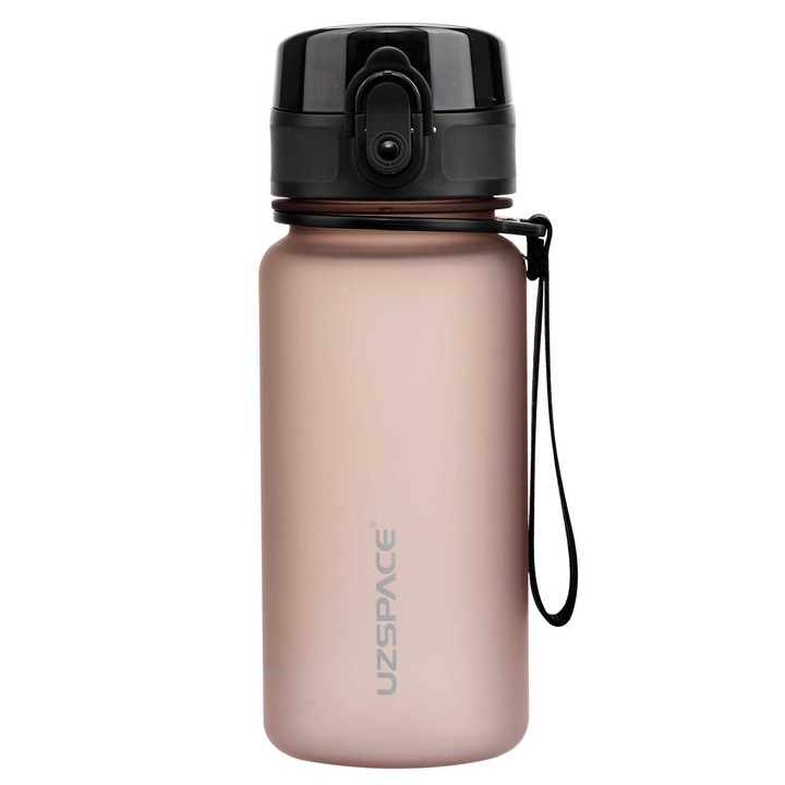 Бутилка за вода, UZSPACE, Colorful Frosted, 370 мл, сив дъб