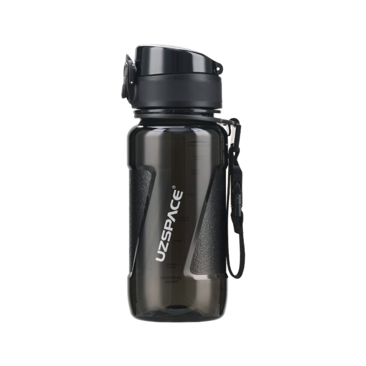 Бутилка за вода, UZSPACE, Stylish Unique, 440 ml, черна