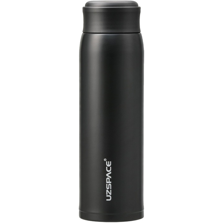 Термос, UZSPACE, Vacuum Falsk, 500 ml, черен