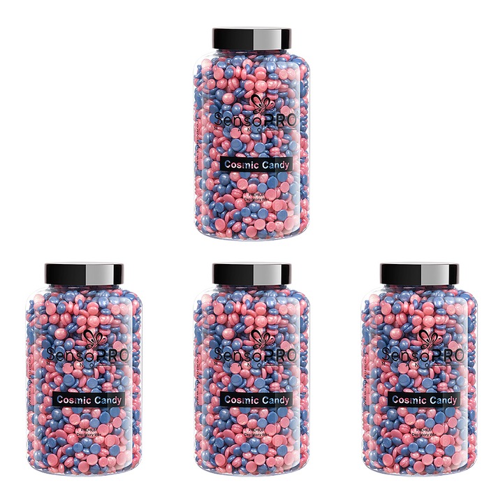 Set Gratuit Ceara Epilat Elastica Premium SensoPRO Milano Cosmic Candy, 4 x 400g