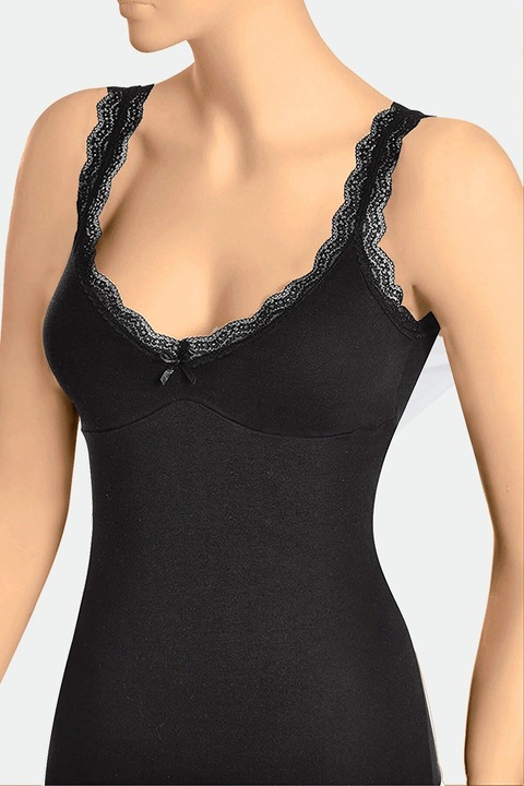 Дамски потник 3150 с push up, OTS, Черен