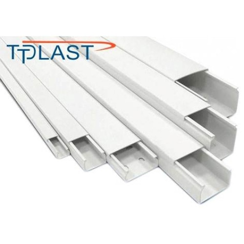 Кабелен канал, TT Plast, Повърхностен монтаж, PVC, Бял, 40x40 mm, 2 m ...
