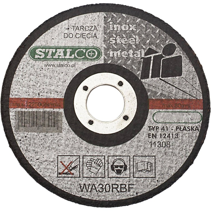 Disc de taiere metal plat, Stalco, Otel, 230 mm